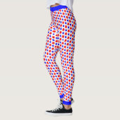 Leggings Étoiles rouges et bleues démoniaques (Gauche)
