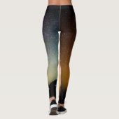 Leggings Étoiles scintillantes Rainbow Galaxy (Dos)