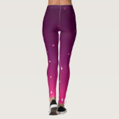 Leggings Étoiles violettes ombres (Dos)