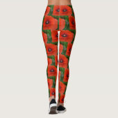 Leggings Étonnants pavois rouges (Dos)