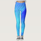 Leggings Etrange océan (Devant)