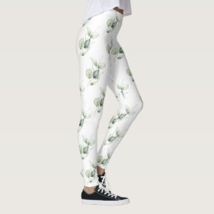 Leggings Eucalyptus Botanique Verdure Anniversaire Maman