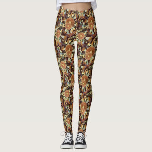 Leggings Eucalyptus D'Automne Et Motif De Bataille