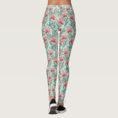 Leggings Éucalyptus de corail (Dos)