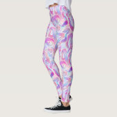 Leggings eurobeat holorave - rose et bleu : (Gauche)