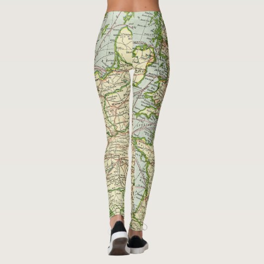 Leggings  Europa Map (Achterkant)