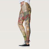 Leggings Europe Travel Vintage (Gauche)