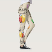Leggings Évolutivité musicale ~ Ballons ~ Notes musicales ~ (Droite)
