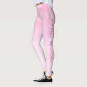 Leggings Exécutez dur, soyez fort | Élégant sport rose acti (Gauche)