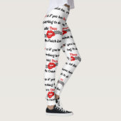 Leggings Exécution d'un Motif de typographie motivationnell (Droite)