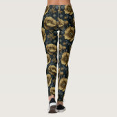 Leggings Exercice de Fleurs d'Anémones Thème Anémones (Dos)