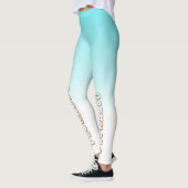 Leggings Exercice moderne en dégradé blanc (Gauche)