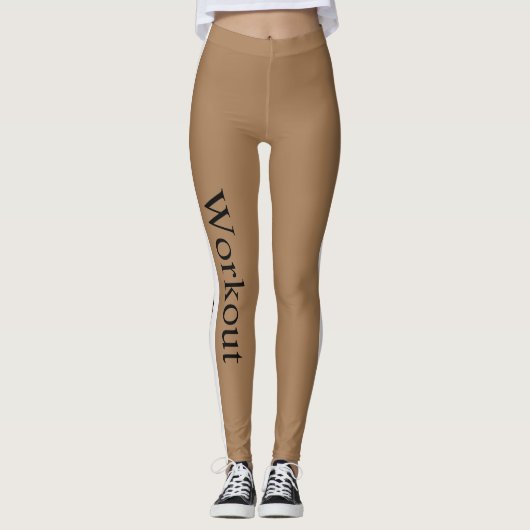 Leggings Exercice moderne l Striped l arrière - plan Brown  (Devant)
