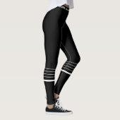 Leggings Exercice moderne noir blanc (Droite)