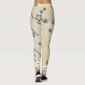 Leggings Exercice personnalisé motif étoiles (Dos)