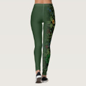 Leggings Exotic Forest Floral Monogram Aesthetic Wrap (Dos)
