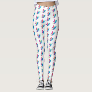 Leggings Exotic Rainbow Hummingbird