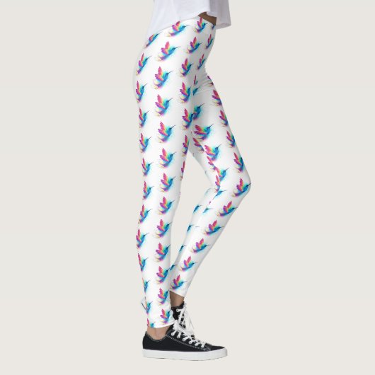 Leggings Exotic Rainbow Hummingbird (Droite)