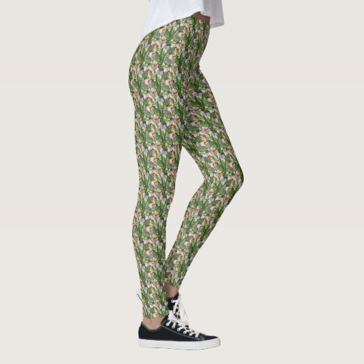 Leggings Exotic Tropical Bird Jungle Foliage (Droite)