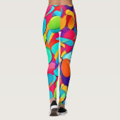 Leggings Explosion Abstraite florale (Dos)