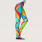 Leggings Explosion Abstraite florale (Droite)