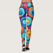 Leggings Explosion circulaire vive (Dos)
