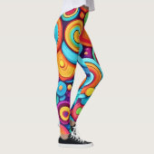Leggings Explosion circulaire vive (Droite)