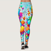 Leggings Explosion colorée de bulle (Dos)
