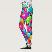 Leggings Explosion colorée de bulle (Gauche)