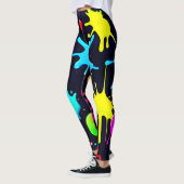 Leggings Explosion d'art éclaboussé (Gauche)