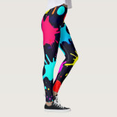 Leggings Explosion d'art éclaboussé (Droite)