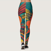 Leggings Explosion d'art pop de style comique (1) (Dos)