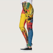 Leggings Explosion d'art pop de style comique (10) (Gauche)