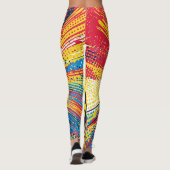 Leggings Explosion d'art pop de style comique (3) (Dos)