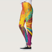 Leggings Explosion d'art pop de style comique (9) (Gauche)