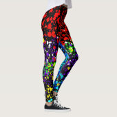 Leggings Explosion de couleur Peinture éclaboussure Mode éc (Droite)