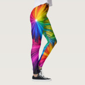 Leggings Explosion de Couleurs Peint Design sur Mignon Coll (Droite)