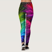 Leggings Explosion de Couleurs Peint Design sur Mignon Coll (Dos)