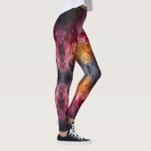 Leggings Explosion de fumée rose et orange (Droite)