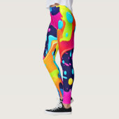 Leggings Explosion de peinture néon (Gauche)