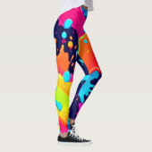 Leggings Explosion de peinture néon (Droite)