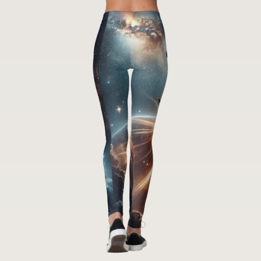 Leggings Explosion de rupture galactique dans l'espace prof (Dos)