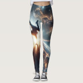 Leggings Explosion de rupture galactique dans l'espace prof (Devant)