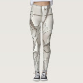 Leggings explosion du papier (Devant)