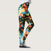 Leggings Explosion florale de couleur (Droite)