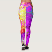 Leggings Explosions Abstraites de couleurs artistiques (Dos)