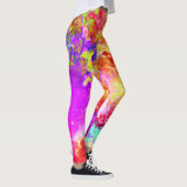 Leggings Explosions Abstraites de couleurs artistiques (Droite)