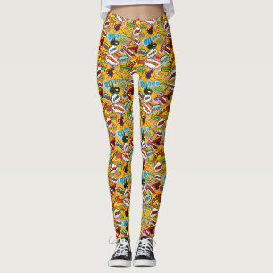 Leggings Explosions de Pop Art de Bande Dessinée