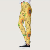 Leggings Express floral de tournesol (Gauche)