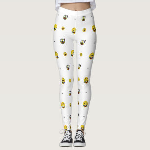 Leggings Expression des yeux horrifiés de manière amusante